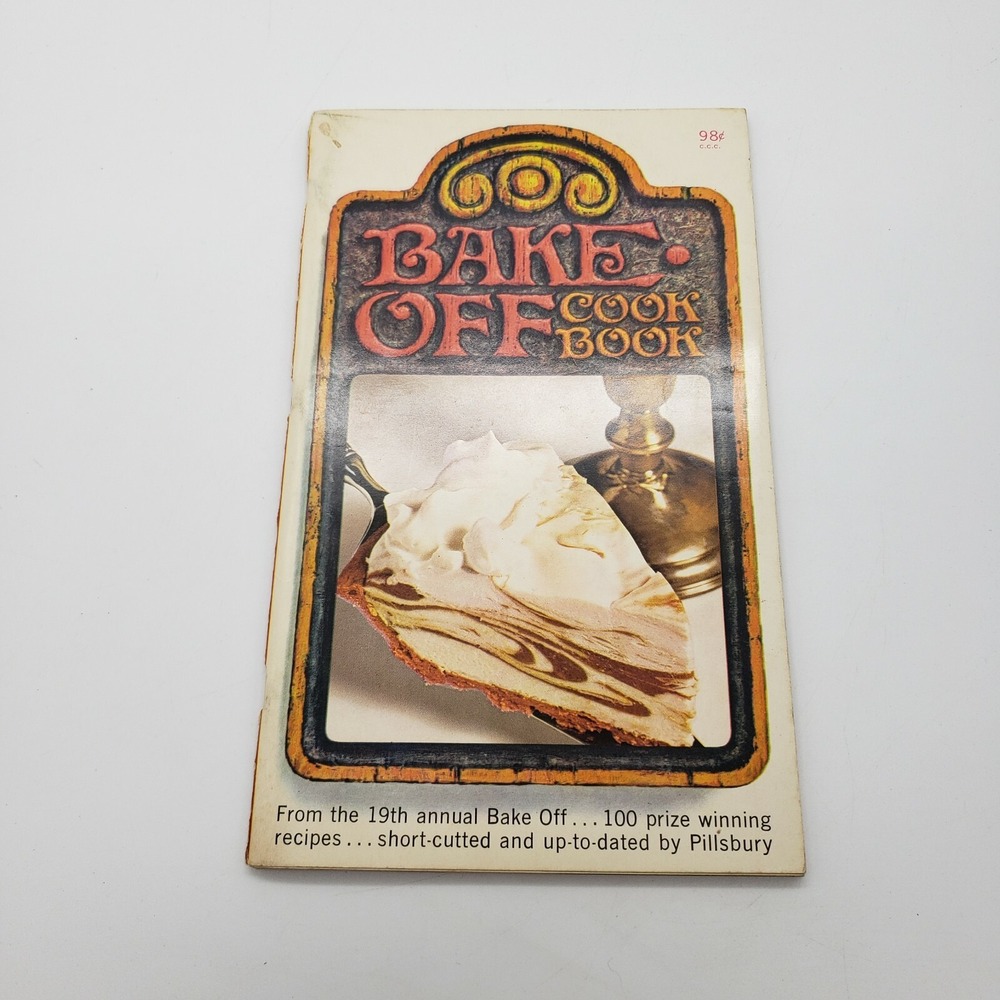 1968 Pillsbury 19th Annual Bake Off 100 Recipes Cookbook Vintage Great Condition
